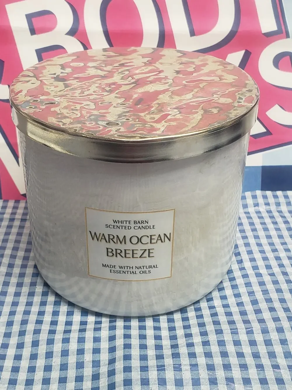 BBW Warm Ocean Breeze Large 3 Wick Candle Home Fragrance Decor